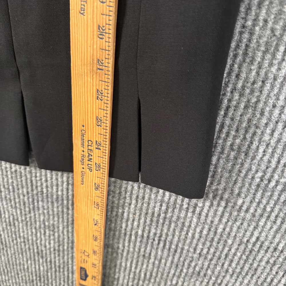 Quiet Luxury Black Pencil Skirt Womens 8 Classic Career Lined Minimalist Chic - Picture 5 of 7